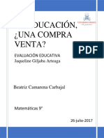 La Educación ¿Una Compra Venta?