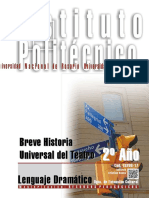 Breve Historia Universal Del Teatro 2º 2017 PDF