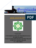 Asas-Asas Hukum: Universitas Islam Negeri Sultan Syarif Kasim Fakultas Dakwah Dan Komunikasi Jurusan Komunikasi