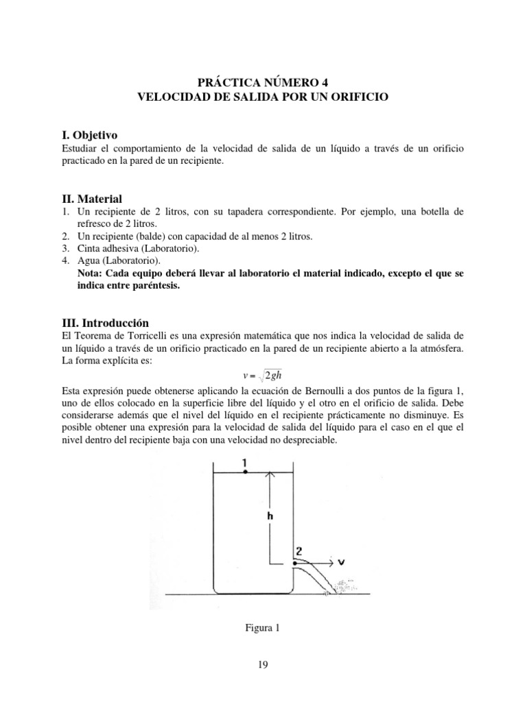 Fluidoselectro Lab04 PDF | PDF | Líquidos | Velocidad