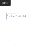 Core Java Practice Lab: Cognizant Technology Solutions