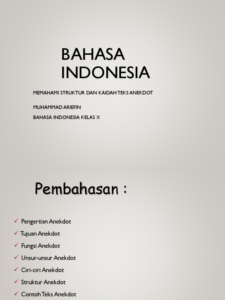 Struktur Teks Anekdot Itu Sampah Atau Apa - Berbagai Struktur