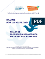 Guia Metodologica Radios Por La Igualdad