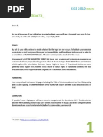 ISSS Essays Info