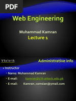 Lecture#1 Web Technologies Basics