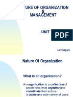 Nature of Organization Management