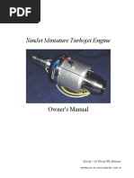 Simjet Miniature Turbojet Engine: Owner'S Manual