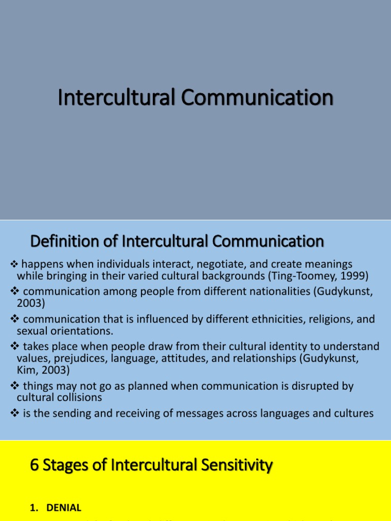Lesson 4 - Intercultural Communication | PDF | Cross Cultural ...
