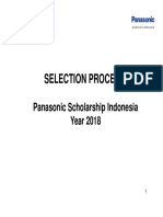 Panasonic Scholasrhip Selection FY 2018 Uni