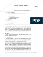 Unit 1: Introduction To Economic Analysis Notes: Structure