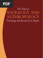 The State of Sociology and Anthropology