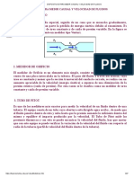 Dispositivos Para Medir Caudal y Velocidad de Fluidos