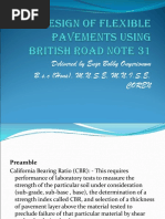 Design of Flexible Pavement Using British Road Note