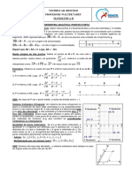 Resumo - Geometria Analítica - Ponto e Reta PDF