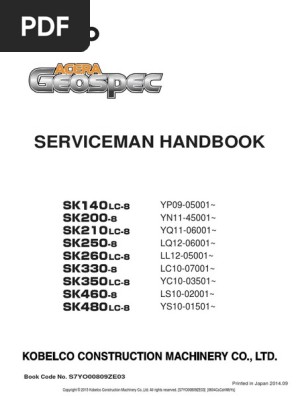 SK140 SK480LC-8 Service Repairing Manual | PDF | Cylinder