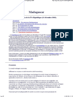 Madagascar, Constitution de La IVe Republique 2010 PDF