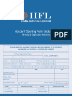 India Infoline Account Opening Form