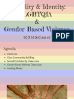 Ecd 540 - Class 3 Lgbtqia Gender Based Violence