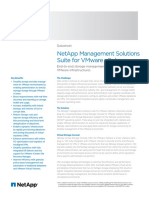 Netapp Management Solutions Suite For Vmware Vsphere: Datasheet