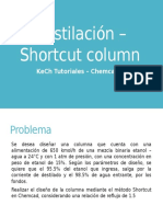 Destilación - Shortcut Column