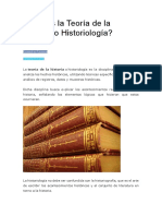 Teoría de La Historia o Historiología