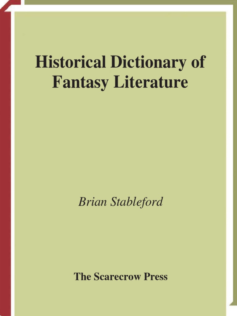 Historical Dictionary of Fantasy Literature PDF | PDF | King Arthur ...