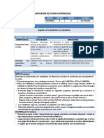 Planificación de Sesión de Aprendizaje 2 ..2017