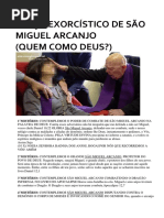 TERÇO EXORCÍSTICO DE SÃO MIGUEL ARCANJO (QUEM COMO DEUS?) EXORCISMO 
