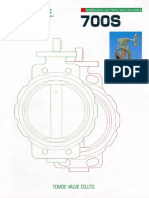 Tomoe - Rubber Seated Butterfly Valve 700s Series