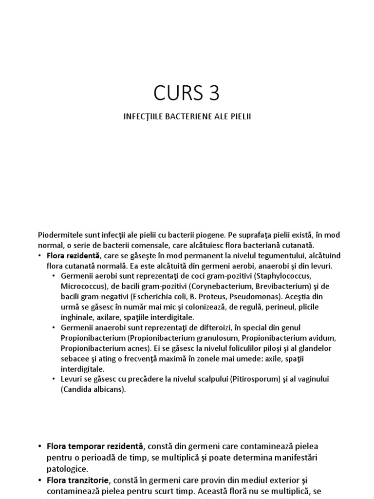 Curs 3 - Infectii Bacteriene PDF | PDF