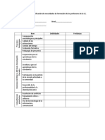 Matriz de Identificación de Necesidades de Formación de Los Profesores de La IE