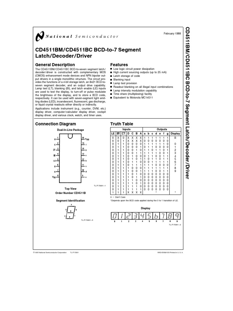 Cd4511 Ic Driver 50 Stück SMD CD4511 CD4511BM BCD- Produktbild-Vorschau 5