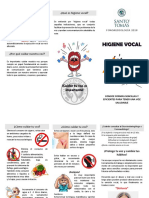 Triptico Higiene Vocal