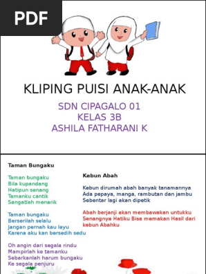 Kliping Puisi Anak Anak