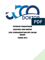 Petunjuk Program Beasiswa 5000 Doktor