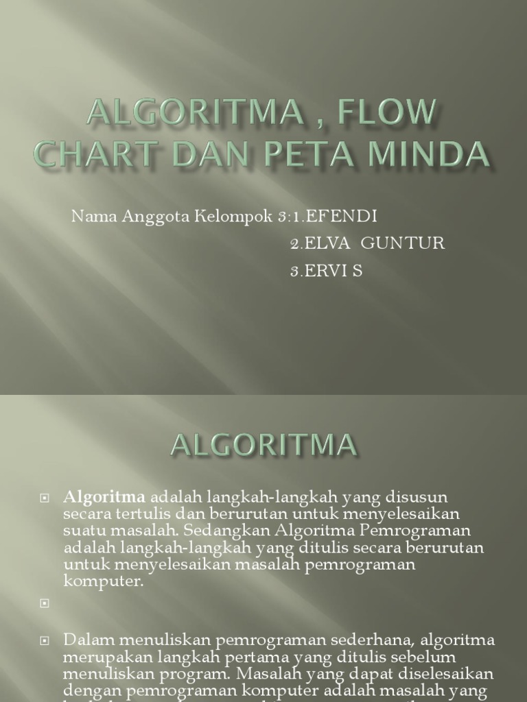 Algoritma dan Peta Minda | PDF | Karier & Perkembangan | Komputer