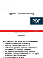 Appendix - Repetitive Scheduling