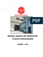 Manual Basico de Operacion de Planta Chancadora