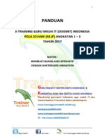 Panduan E-Training Guru Melek IT Angkatan 1-3 TH 2017 Whiteboard ANimation PDF