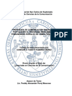 Propuesta Comunicación Radial Fortalecer MOSCAMED Chimaltenango