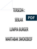 Daftar Menu