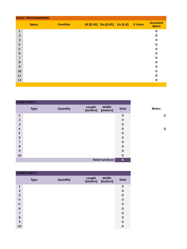 Space Programming FORMAT | PDF