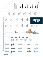 Cuadernillo D de Lectura Letra Imprenta PDF