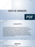 Exposicion Nota de Remisión