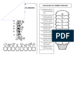Numeros ordinales practica coloreando bolas de helado