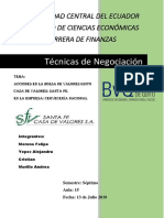 Técnicas de Negociación Bolsa de Valores