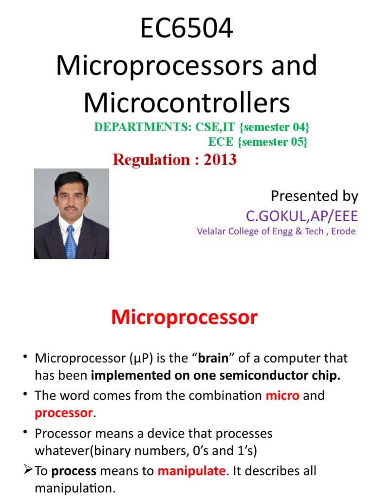 MP MC | PDF | Central Processing Unit | Microprocessor