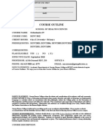 Course Outline for Orthodontics IV