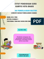 KEADAH PEMBELAJARAN MASTERI