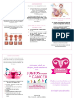 Triptico Cáncer Cervicouterino